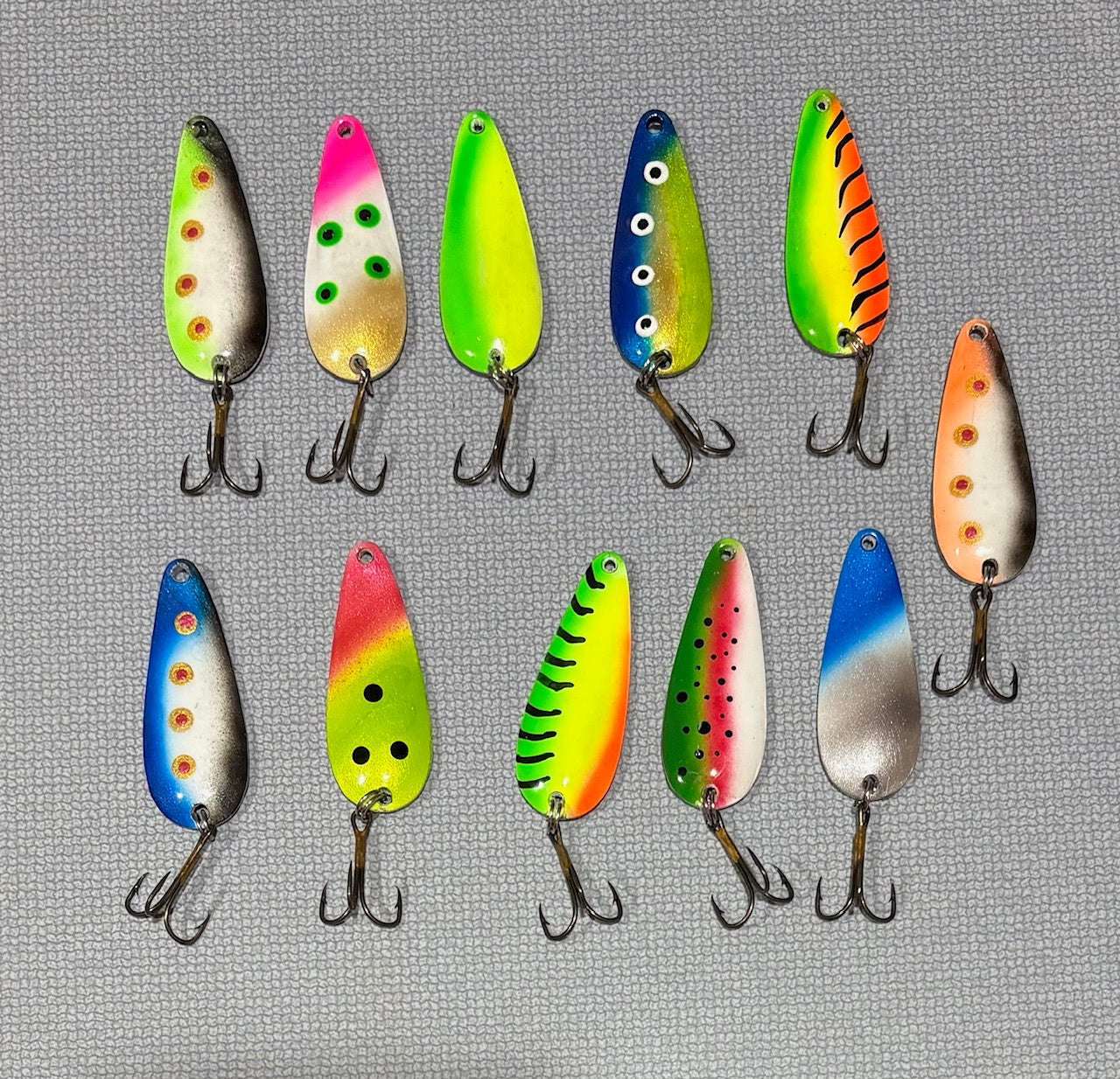 Lake Trout Custom Painted Spoons
