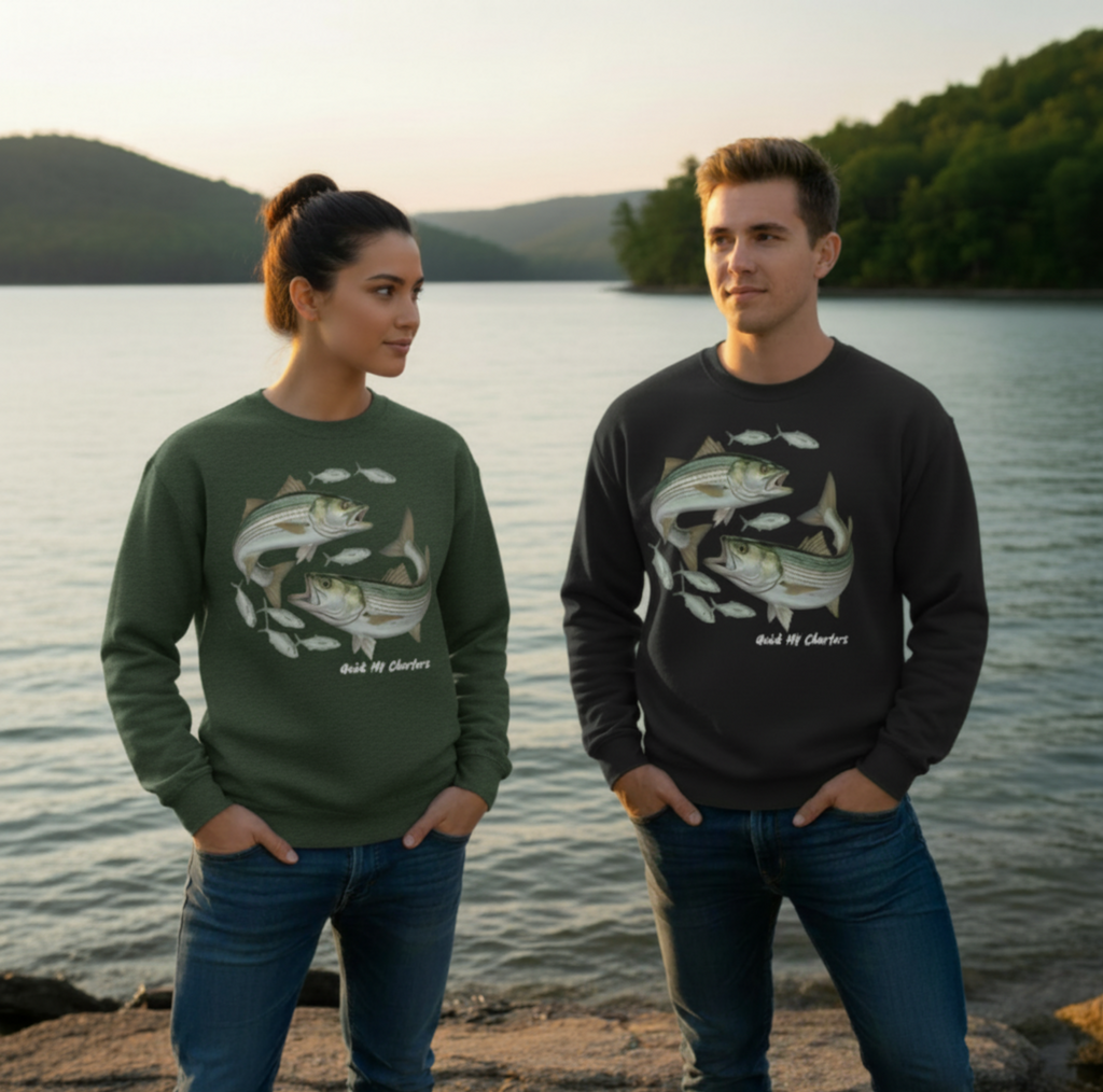Raystown Striper Crew Neck Sweatshirt